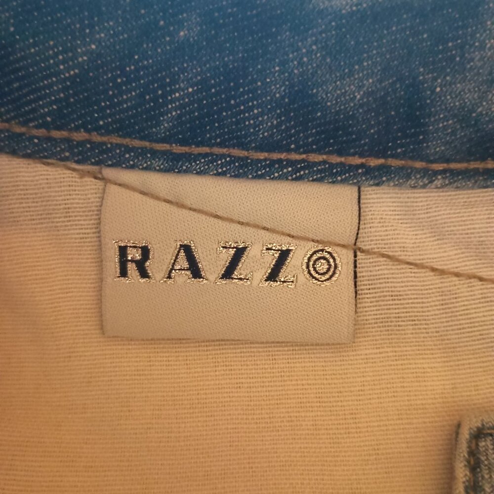 Razzo Coastal Cowgirl Distressed Frayed Light Denim Shorts Sz 8 (EU 38) NWT - Picture 4 of 16